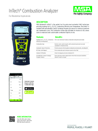 Thumbnail of document Data Sheet - Fyrite InTech Combustion Analyzer